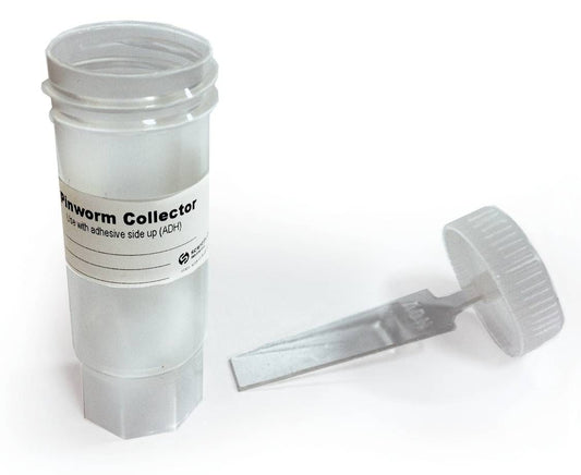 Pinworm Collector Vial, Direct-to-Slide, 25/Vials per Box