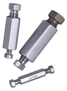 Filter Union, 1/8", 2mm Bore, SS, Gold Plated, with Removable 2µm Screen