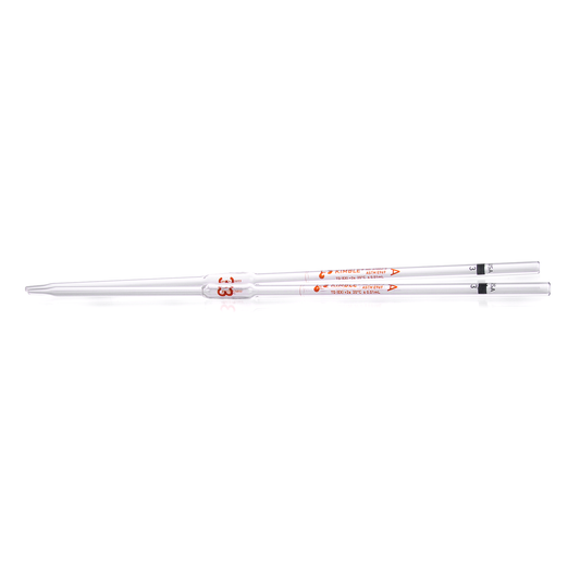 KIMBLE® KIMAX® Volumetric Pipet, Class A, TD, Batch Certified and Serialized, 3 mL