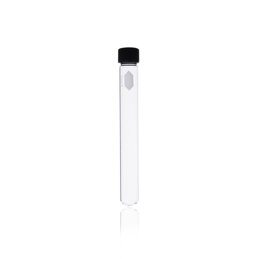 KIMBLE® KIMAX® Reusable Screw Thread Culture Tube, Unattached Cap, Rubber Liner, 38 x 200, 160 mL, 24/pk
