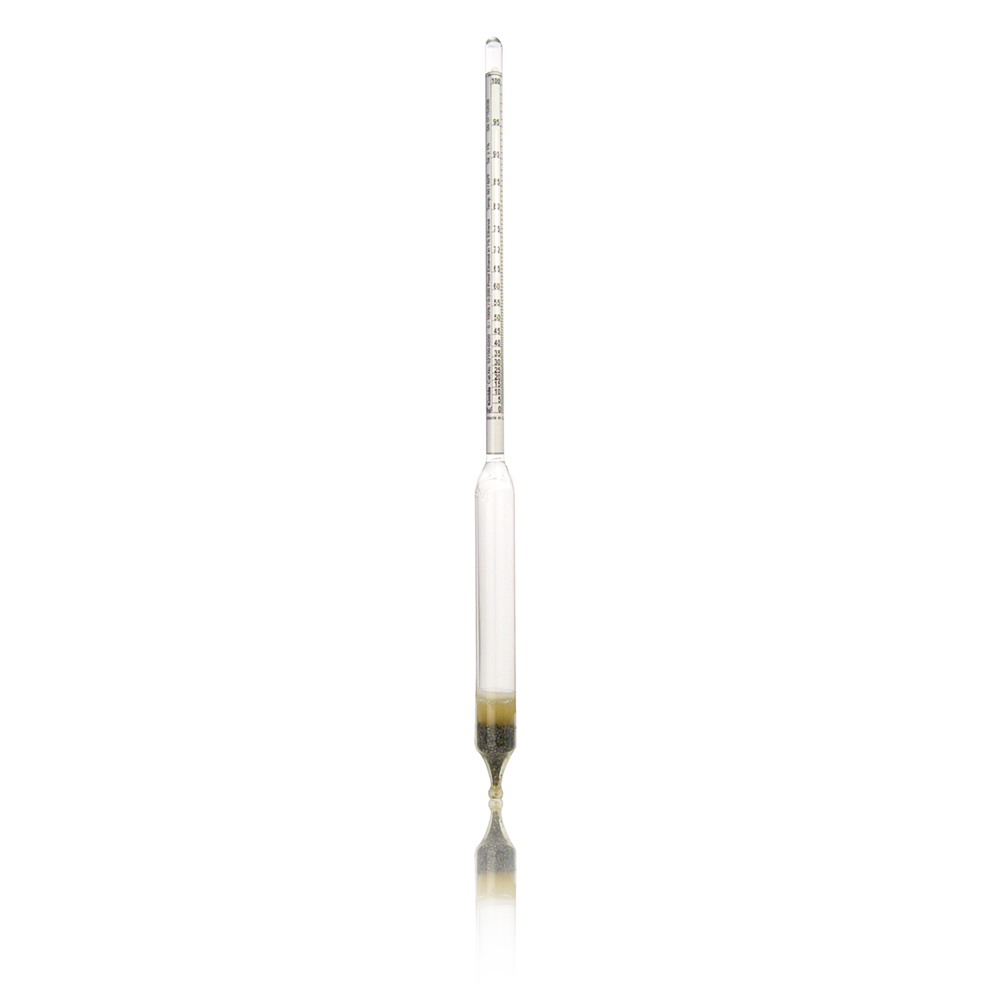 KIMBLE® Ethanol Hydrometer, 300 mL, 0-100% Ethanol / 0-200 Proof, 300 mm