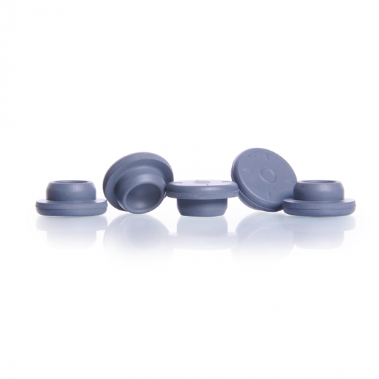 KIMBLE® Gray Chlorobutyl Straight-Sided Stoppers, 13 mm, Case of 100