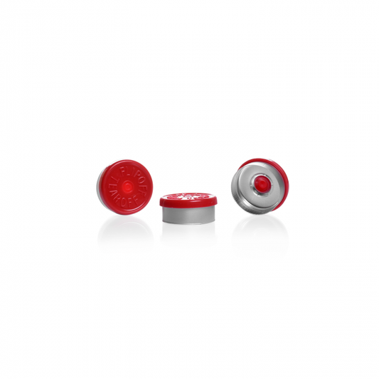 KIMBLE® Flip-Off and Tear-Off Unlined Alumunim Seals, Red