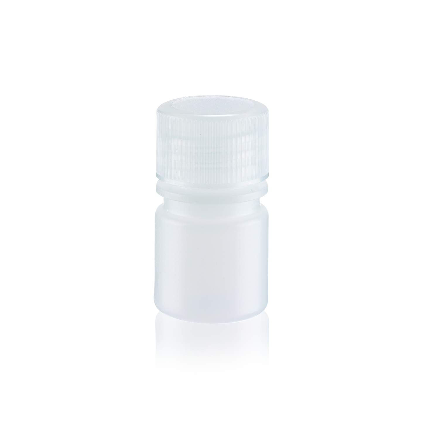 WHEATON® Leak Resistant Bottle, 8 mL, Natural, HDPE, 20-410, 25 x 43 mm, with Polypropylene Screw Cap