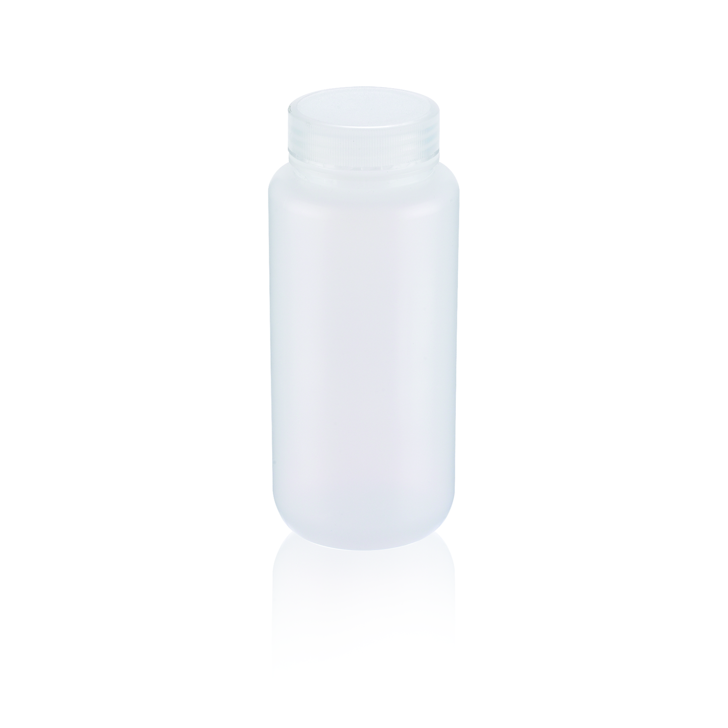 Bottle, Leak Resistant, 500mL, Wide Mouth, Natural PP, 53-410 Cap