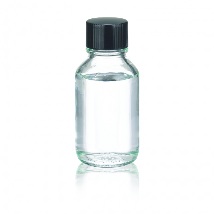 WHEATON® Media / Lab Bottle, Non-graduated, with Rubber Lined Phenolic Cap, Clear, 125 mL