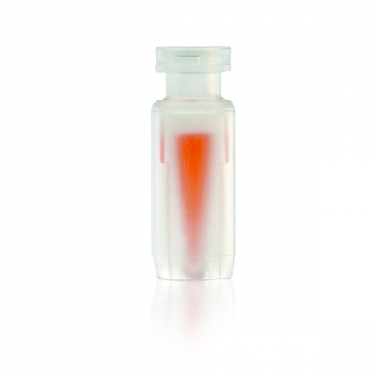 WHEATON® 12 x 32 mm Polypropylene Vial With Insert, Snap/Crimp Finish, 11 mm, 300µL