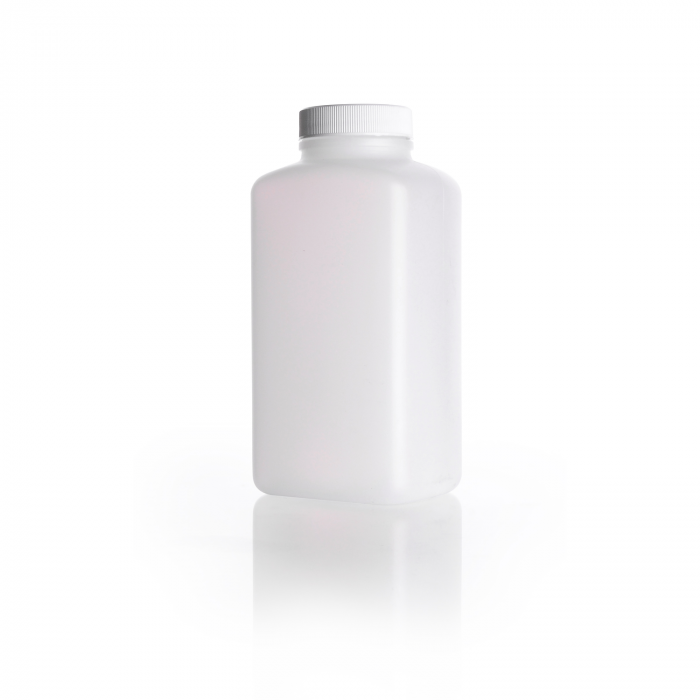 WHEATON® Wide Mouth Packer Bottle, 500 mL, Natural, HDPE, Rectangular, 130/pk