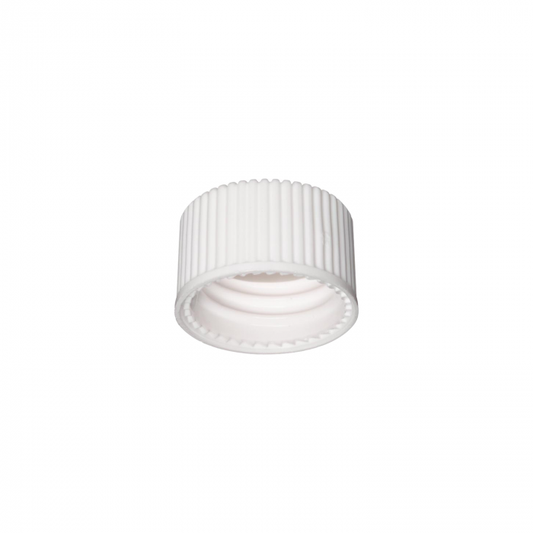 WHEATON® Polypropylene Open Top Screw Cap, 15-425, White, 0.060" Bonded PTFE/Silicone Septa, 250/pk, 1000/cs