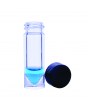 WHEATON® NextGen™ V Vial® 5mL, Solid Top, 20-400 Black Phenolic Screw Cap, PTFE / 14B Rubber