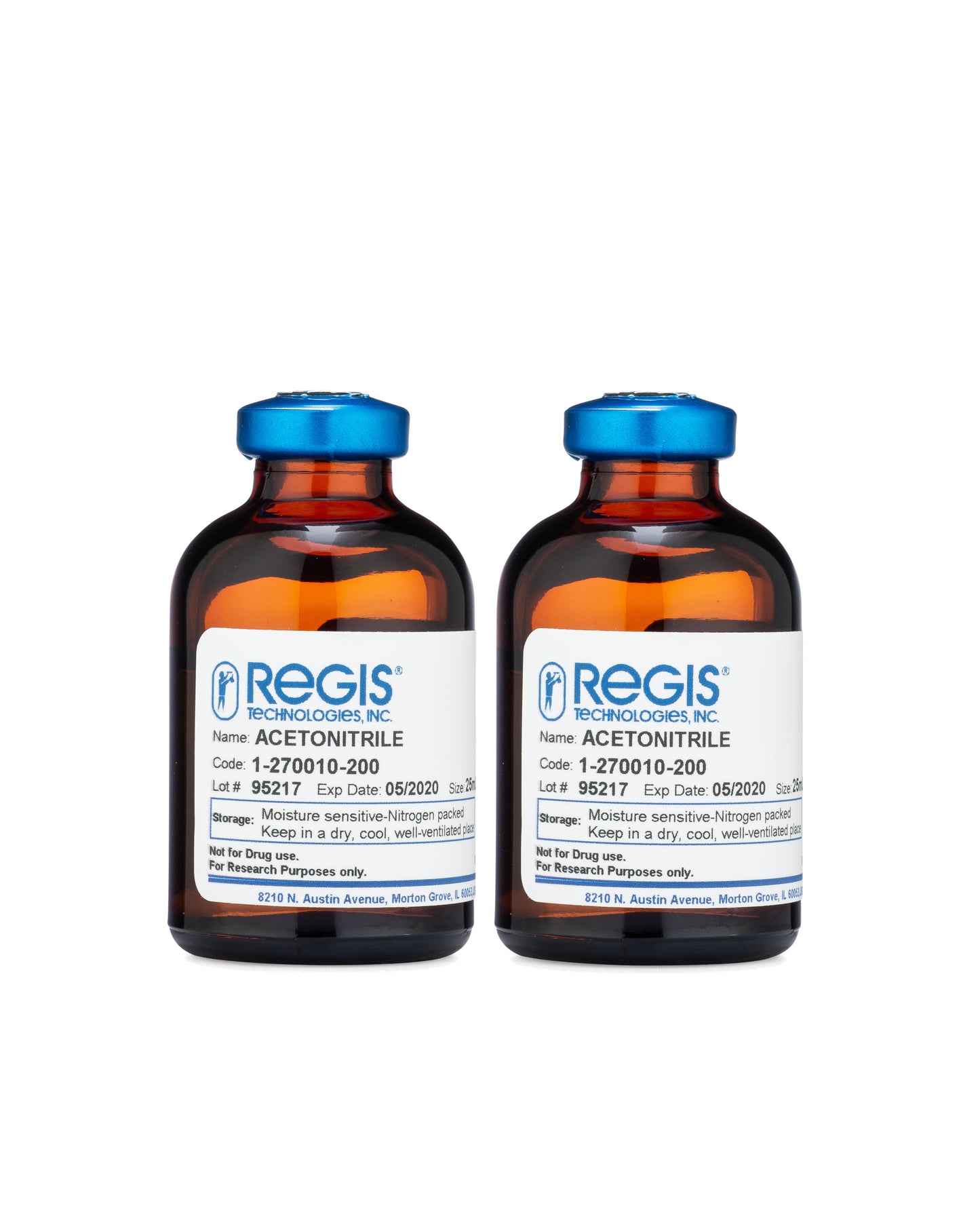 *Acetonitrile, CAS # 1975-05-08, 2 x 25 mL