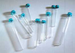 Culture Tube, 10 mL, Clear, Glass, with Screw Thread, 13-425, Rubber Lined Cap Glass, with Screw Thread, 13-425, Rubber Lined Cap, 250/pk