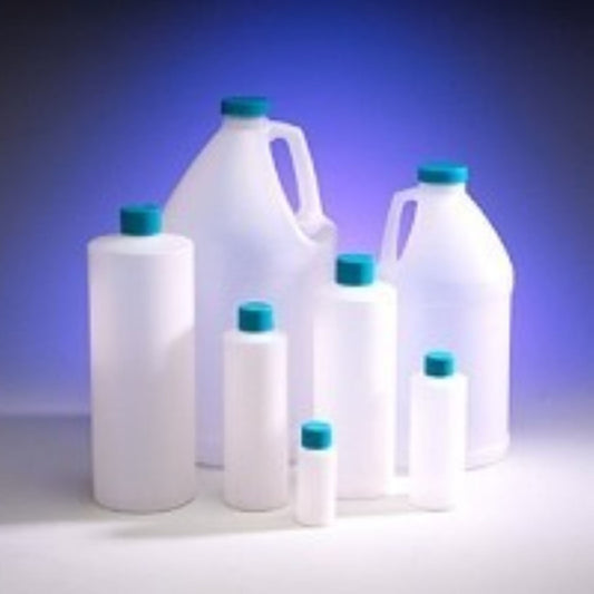 Bottle, Cylinder Round, 125 mL, HDPE, with 20-410 Foam Lined Cap, 1000 Class, 24/pk