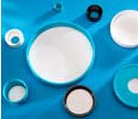 Screw Cap, 20-400, Black PP,with Foam Liner, 1000/pk