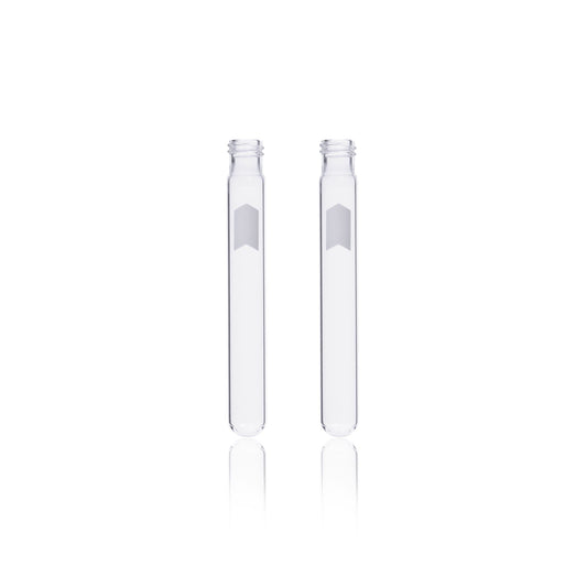 Culture Tube, Screw Thread, 16 x 100 mm, Round Bottom, Clear Glass, 15-415 Thread, Marking Spot