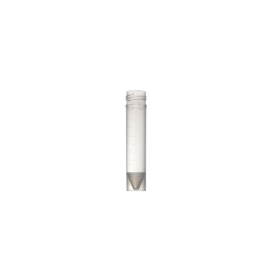 Tamper-Proof Self-Standing Transport Tubes, 5 mL, Conical Bottom, Graduated, PP, 1000/pk
