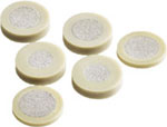 Frit, 0.5µm, 0.115" Diam. x 0.028" Thickness, SS, PEEK-Encased