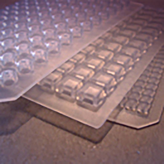 PCR Cap Mat, 384-Well, Square, Clear Silicone, with PTFE Coating