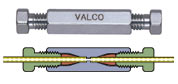 Union, Internal, 1/16", fingertight, 0.50mm (0.020) bore, high pressure PEEK