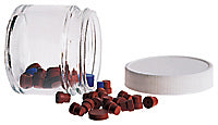 Septa, 8 mm, 60Mil, Red PTFE/ White Silicone