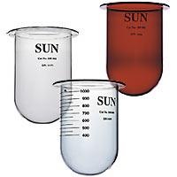 Dissolution Vessel, 1000mL, Clear Glass