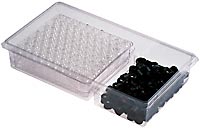 Vial, 1.5mL, Clear Glass, with Black PP Cap, 10-425 & 60Mil PTFE/Silicone Septum