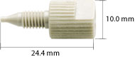 In-Line Filter, Sure-Guard, Disposable, SS, 0.5µm Frit