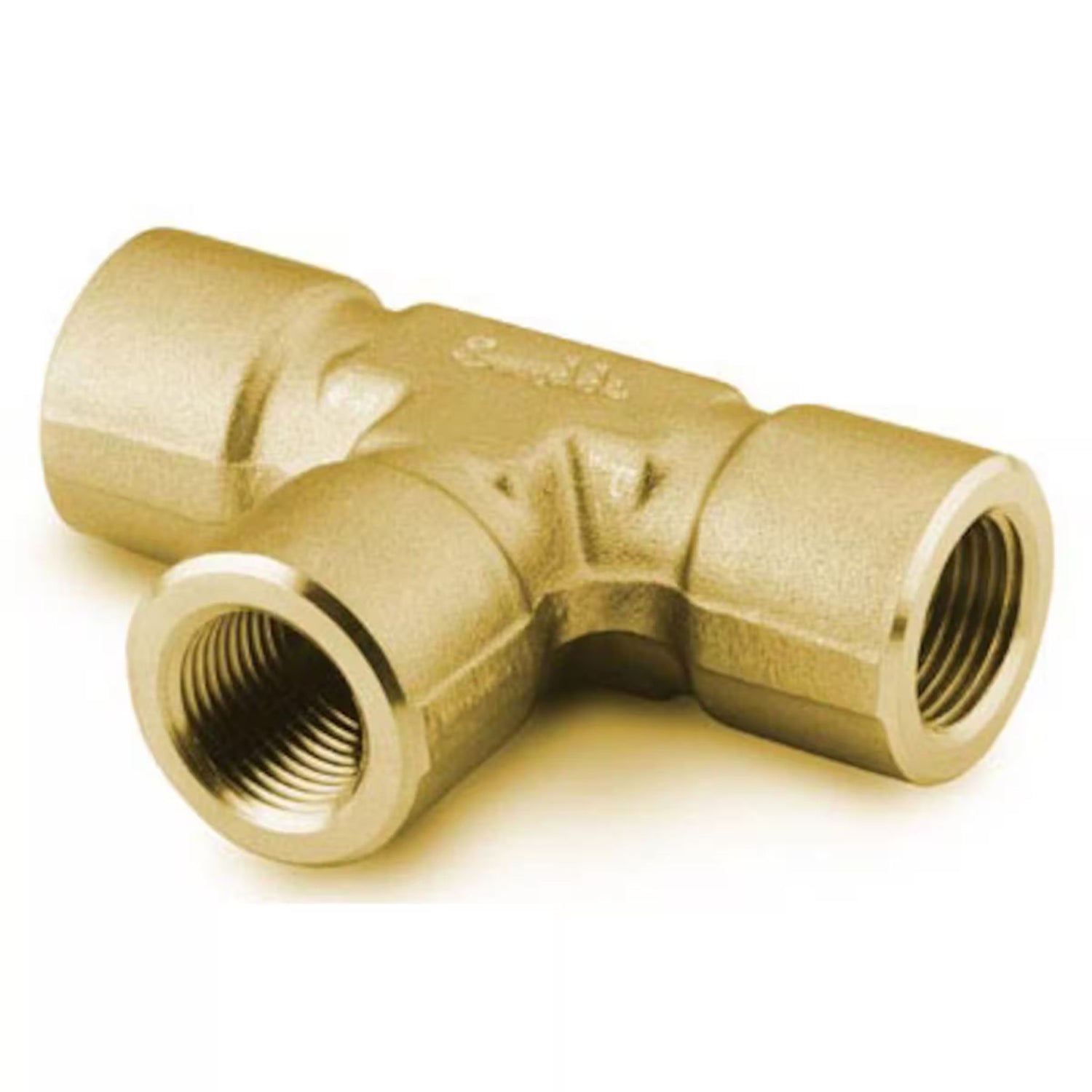 Image of B8T - Brass Pipe Fitting, Tee, 1/2  Female NPT