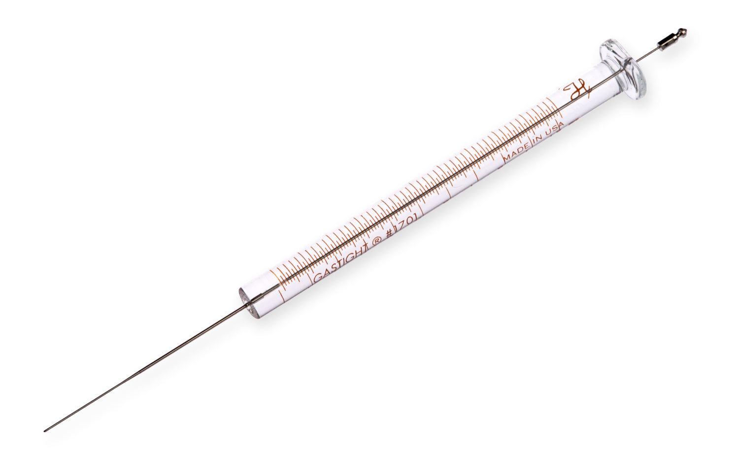Image of H80079 - 10 µL, Model 1701 N Agilent Syringe, Cemented Needle, 23s-26s ga, 1.71 in, Point Style AS