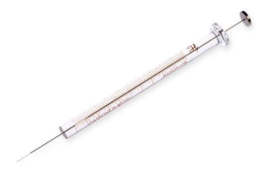 10 µL, Model 1701 N Gel Loading Syringe, Cemented Needle, 0.2 mm, 1 in, Point Style 3