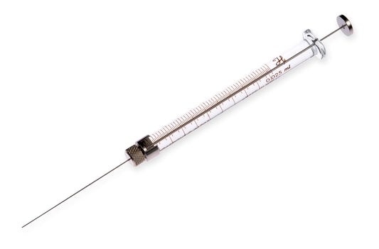 25 µL, Model 1702 RN Waters U6K Syringe, Small Removable Needle, 25s ga, 1.97 in, Point Style 3