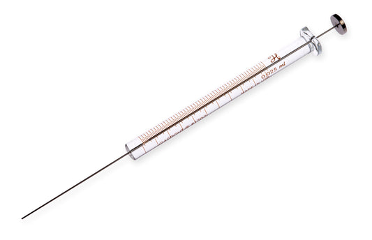 25 µL Gastight Syringe Model 1702 N, Cemented Needle, 22 gauge, 2 in, Point Style 3