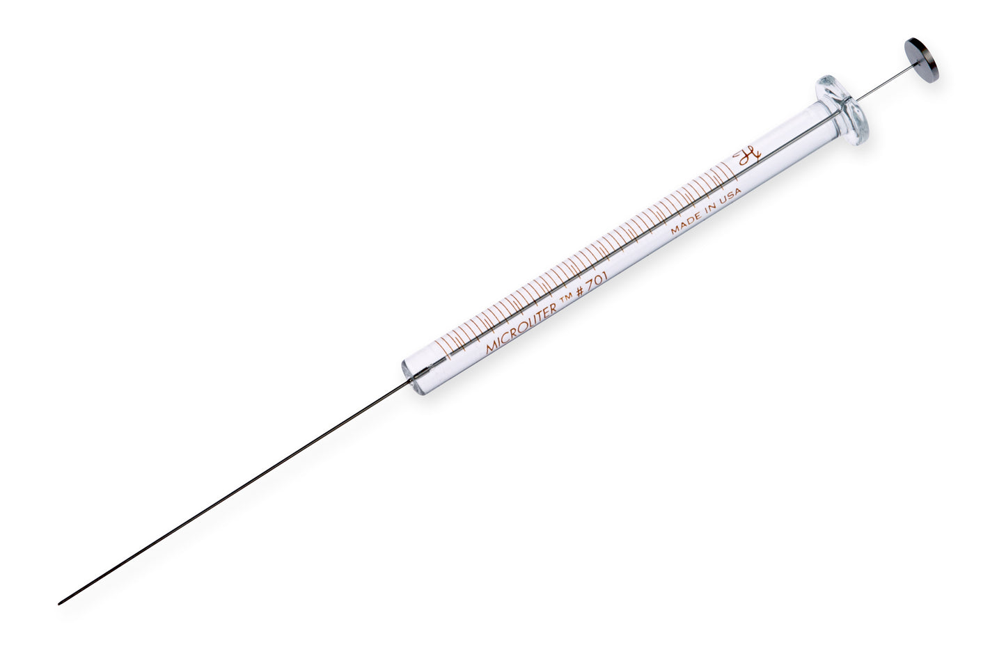 10 µL, Model 701 N Agilent Syringe, Cemented Needle, 23s ga, 2.55 in, Point Style AS