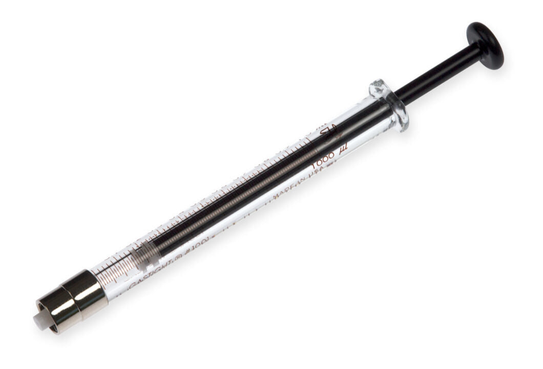 1 mL Gastight Calibrated Syringe Model 1001 TLL, PTFE Luer Lock, Needle Sold Separately