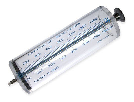1.5 L Super Syringe Model S1500 TLL, PTFE Luer Lock, Needle Sold Separately