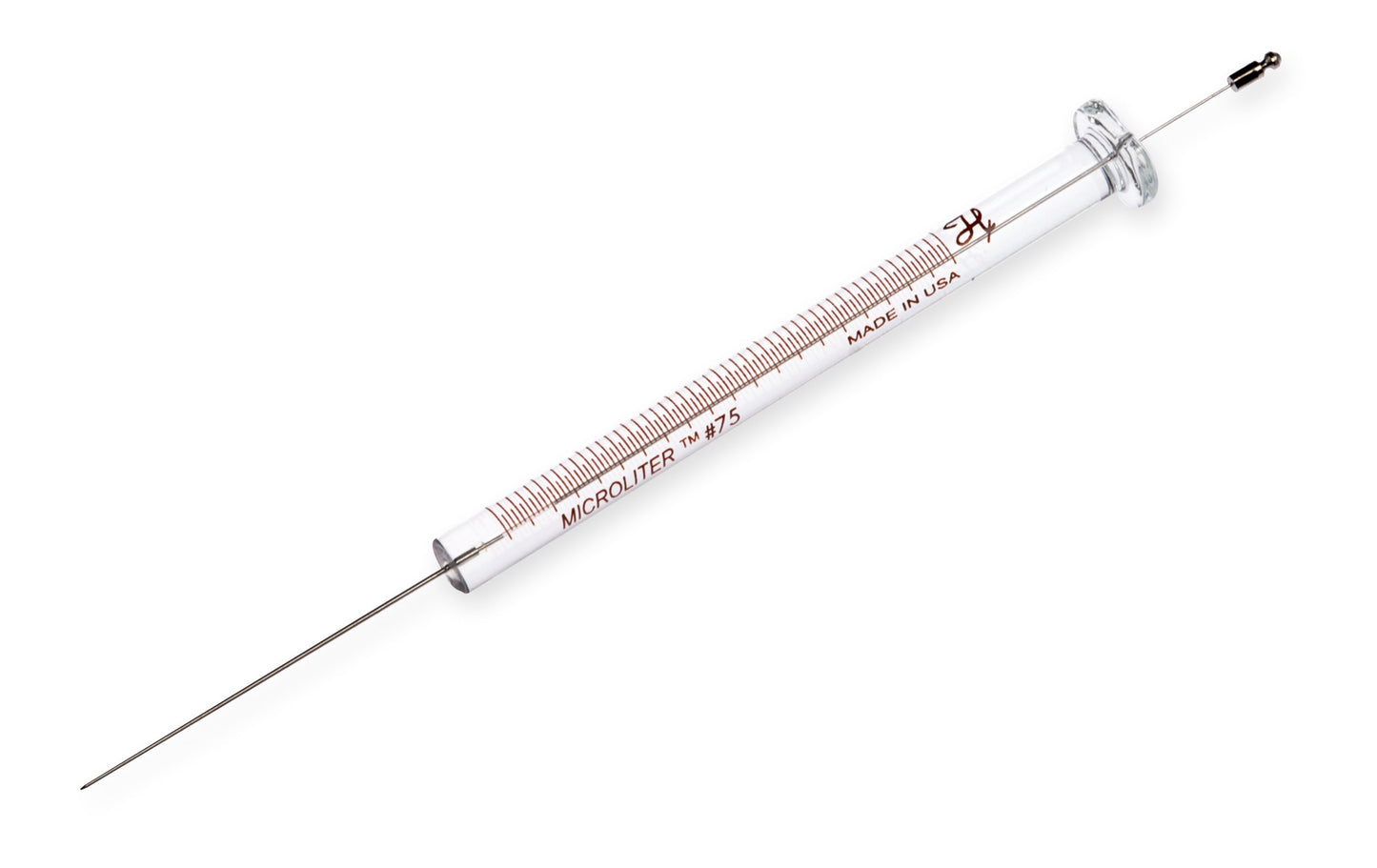 5 µL Microliter Agilent Autosampler Syringe Model 75 N, Cemented Needle, 23s gauge, 1.71 in, Point Style AS