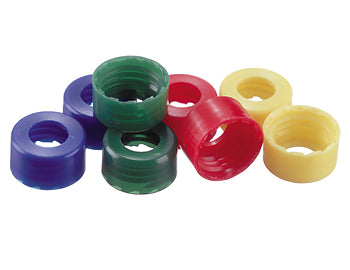 Cap, AVCS, Screw Thread, Open Top, 9 mm, Blue, PP, Unlined