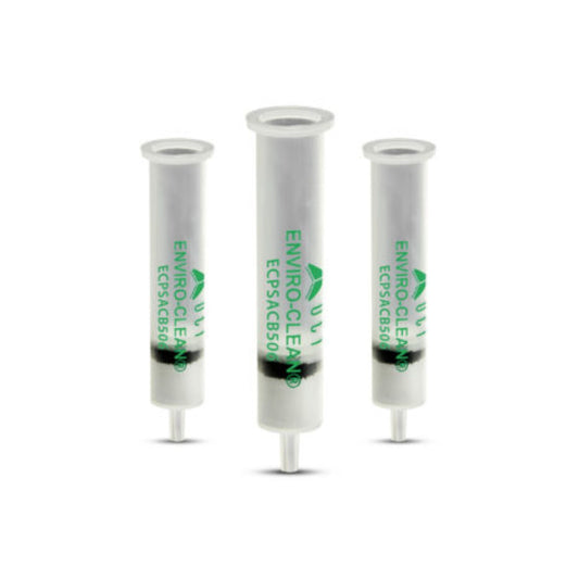 Enviro-Clean® 500 mg Graphitized Carbon Black + 500 mg PSA PTFE Frits 6 mL, 30/pk