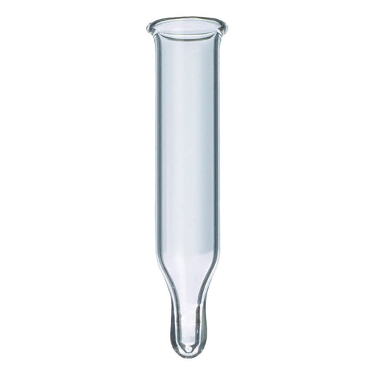 Vial Inserts, Glass, Big Mouth with Glass Flange (Step Design), 250 µL, 100/pk
