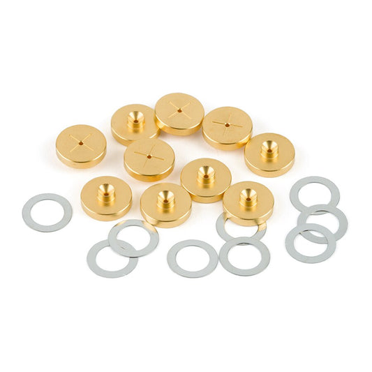 Cross-Disk Inlet Seals, 0.8 mm, Gold-Plated, for Agilent GCs, 10-pk