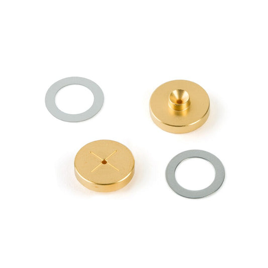 Cross-Disk Inlet Seals, 0.8 mm, Gold-Plated, for Agilent GCs, 2-pk
