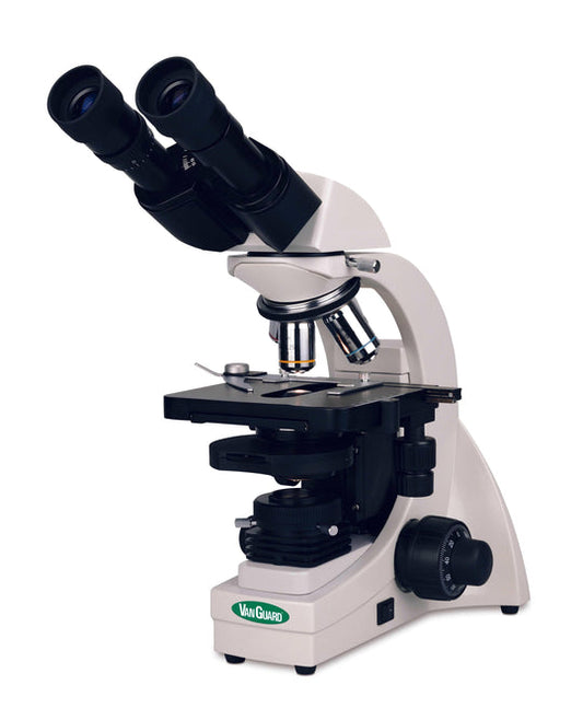 VanGuard® 1300 Compound Microscope, Binocular, Brightfield, 4X/10X/40X/100X, Plan Achromatic