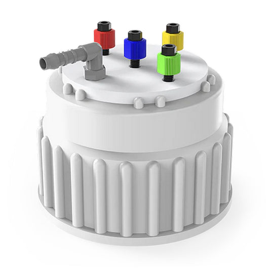 Waste Cap B83, 5 Ports, For Angled Barbed Adapter, Including Nuts And Ferrules, Without Barbed Adapter