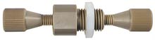 Union, Bulkhead Internal, 1/16", hex, 0.50mm (0.020) bore, 3/8" panel hole Diam., high pressure PEEK