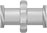 Luer adapter, Cheminert, female luer to 10-32 female, 0.75mm (0.030") bore, PEEK