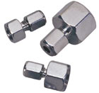 Pipe Adapter, Female, 1/4" NPT Female to 1/8" ZDV, 2.0mm bore, 300SS