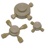 Cross, 1/16", 1.0mm (0.040) bore, SS