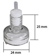 Filter/Sparger, SS, 10µm, Barbed Adapter