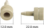 Fitting, One-Piece, 10-32, Black, PEEK-HT, for UHPLC