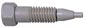 Plug, 1/16", hex, 0.62" long nut, for Cheminert HPLC PAEK valves, PEEK